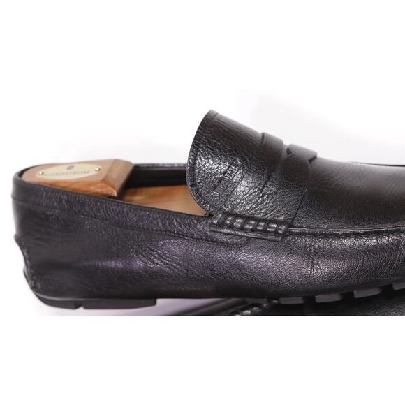 Bally Mens Waldok Black Leather Driving Loafers Moccasins Shoes US 9.5 main image 4